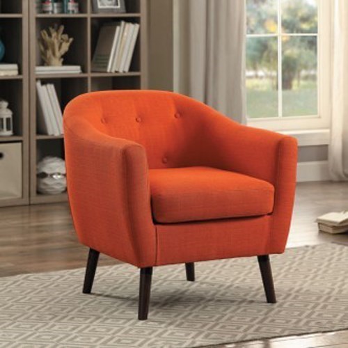 Homelegance Lucille 1192RN Mid Century Modern Accent Chair with